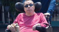 Legendary Brit actor Tim Curry seen on rare outing with his carer 13 years after Rocky Horror star suffered a stroke