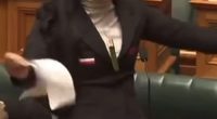 Last November, 22-year-old Hana-Rawhiti Maipi-Clarke ripped up a controversial bill and erupted into a passionate haka in New Zealand's Parliament (pictured)