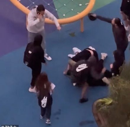 The man and woman were ambushed by a group of at seven youths in Eastgardens, Sydney
