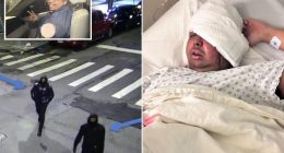 Masked thugs brutally beat, rob uniformed NYPD cop in brazen attack