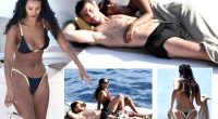 Maya Jama looks incredible in tiny bikini as she snuggles up to boyfriend Ruben Dias on deck of luxury yacht