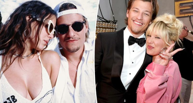 Millie Bobby Brown wears husband Jake Bongiovi’s initials on her sequin-covered plunging swimsuit