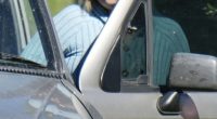 Tanika Bromley, 33, arrived at Gin Gin police station on Wednesday as part of her bail conditions for firearms charges