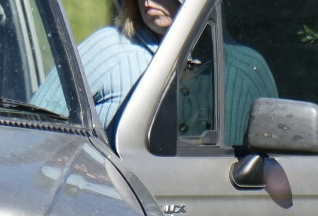 Tanika Bromley, 33, arrived at Gin Gin police station on Wednesday as part of her bail conditions for firearms charges