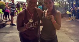Sarah (pictured left) says this photo convinced her to start her weight-loss journey