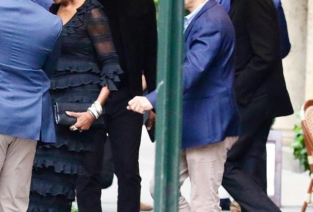 Barack and Michelle Obama are seen together for the first time in six months as they were seen leaving The Lowell Hotel restaurant in Manhattan on Tuesday