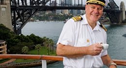 Devastation ensued upon Princess Cruises' Diamond Princess ship when guests received a letter breaking the news of Captain Michele Bartolomei's (pictured) sudden death