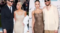 Pete Davidson’s girlfriend, Elsie Hewitt, channels Kim Kardashian in glimmering dress for couple’s red carpet debut