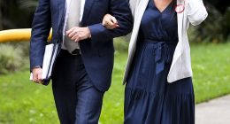 Prime Minister Anthony Albanese and the woman who toppled Opposition leader Peter Dutton, Brisbane mother Ali France