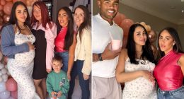 Pregnant Marnie Simpson looks incredible in floral dress at surprise baby shower as she prepares to welcome third child