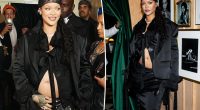 Pregnant Rihanna brings back her epic maternity style with bump-baring look at Met Gala 2025 afterparty
