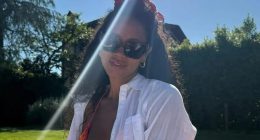 Pregnant Vick Hope shares new snaps of her growing bump after sweet reveal