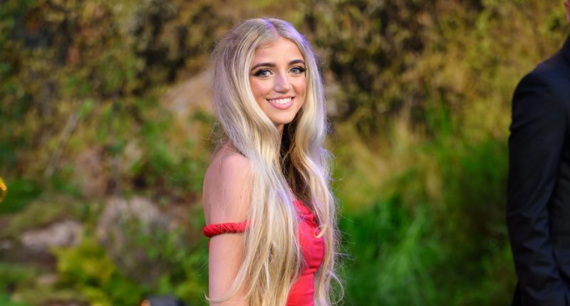 Princess Andre looks just like her mum Katie Price as she stuns in red gown on glam night out