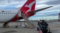 A Qantas flight has been grounded in Male, in the Maldives, after a medical incident (stock image)