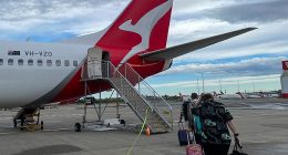 A Qantas flight has been grounded in Male, in the Maldives, after a medical incident (stock image)