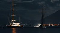 The Bayesian, pictured left, capsized and sunk off the coast of Sicily after anchoring near Porticello to shelter from the forecast thunderstorm