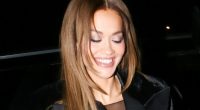 Rita Ora puts on a VERY daring display in a see-through black dress as singer glams up for night out