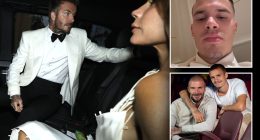Romeo Beckham delivers touching speech at dad David’s 50th birthday – after older brother Brooklyn’s devastating snub