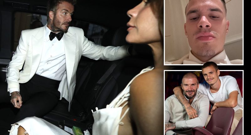 Romeo Beckham delivers touching speech at dad David’s 50th birthday – after older brother Brooklyn’s devastating snub