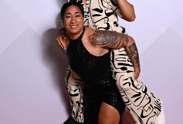 Blues forward Sarah Togatuki (top) played the final State of Origin match just days after the tragic death of her sister Jean (bottom)