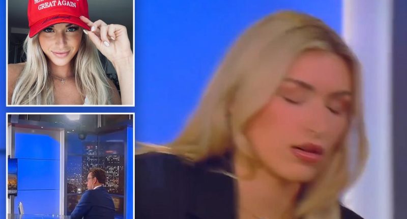 Scary moment ex-Trump admin official Camryn Kinsey faints during live television interview