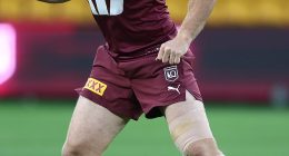 Queensland Origin star Lindsay Collins was the victim of a bizarre Instagram hack just hours before kick-off at Suncorp Stadium in Brisbane on Wednesday