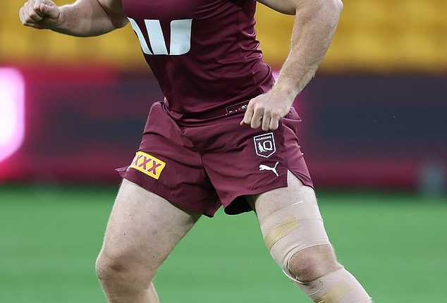 Queensland Origin star Lindsay Collins was the victim of a bizarre Instagram hack just hours before kick-off at Suncorp Stadium in Brisbane on Wednesday