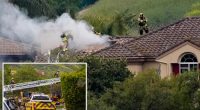 Small plane crashes into Simi Valley neighborhood in Southern California