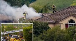 Small plane crashes into Simi Valley neighborhood in Southern California