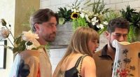 Travis Kelce and Taylor Swift arrived hand-in-hand for a Mother's Day lunch in Philadelphia on Sunday