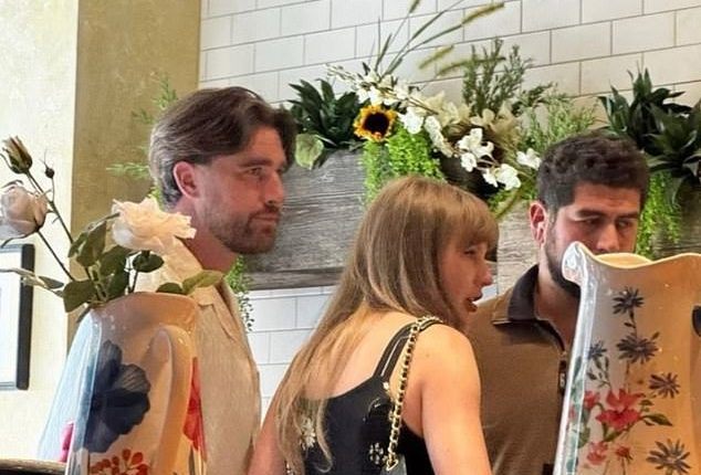 Travis Kelce and Taylor Swift arrived hand-in-hand for a Mother's Day lunch in Philadelphia on Sunday