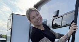 Teen Mom Kailyn Lowry reveals drastic weight loss in spandex short shorts as she gives fans a tour of her luxury RV