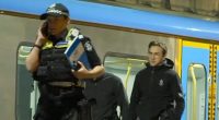 Four teenagers have been arrested after an alleged stabbing on a Melbourne train last night.