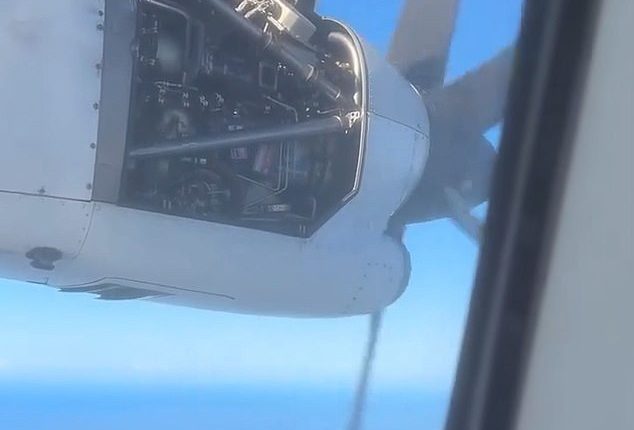Looking out of the windows, they were stunned to see the engine cover coming loose, bending upwards and downwards under strong air currents