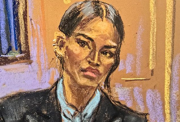 Sean ' Diddy ' Combs' legal team went on the offensive Thursday, producing text messages where ex-girlfriend Cassie Ventura (pictured in court sketch) claimed she 'loved' Combs' 'freak-offs'