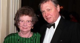 Sir David Attenborough and his wife Jane in 1991. Lady Attenborough died from a brain haemorrhage in 1997 on February 10 aged 70