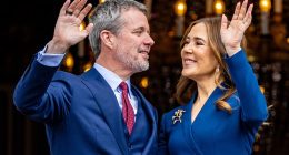 King Frederik X and Queen Mary of Denmark looked loved-up when they stepped out on the Amalienborg Palace balcony in celebration of the King's 57th birthday