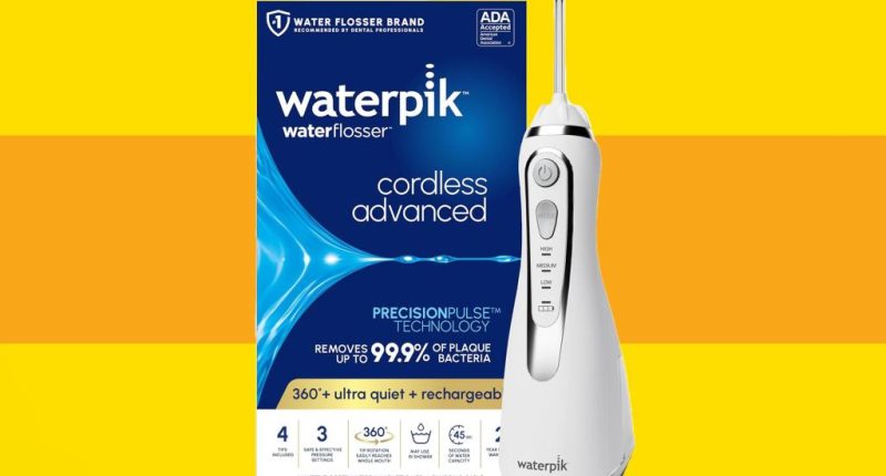 This Waterpik Cordless Advanced 2.0 Water Flosser is 30% off on Amazon