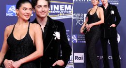 Timothée Chalamet holds Kylie Jenner close in red carpet debut after 2 years of dating