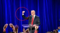 Anthony Albanese held up a Medicare card as he claimed victory on Saturday night -a prop he had used repeatedly throughout the election campaign