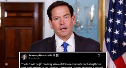 Trump administration to ‘aggressively revoke’ visas for some Chinese students 