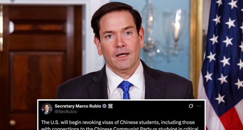 Trump administration to ‘aggressively revoke’ visas for some Chinese students 