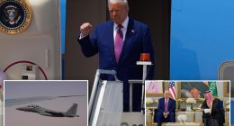 Trump arrives in Saudi Arabia — after Air Force One receives fighter-jet escort