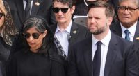 Usha Vance's Inaugural Mass Accessory Distracts From Boxy Frock With Its Potential MAGA Nod