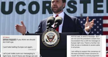 Vance argues he ‘wasn’t overruled’ in Houthi attack Signal chat: ‘I thought it reflected well on me’ 
