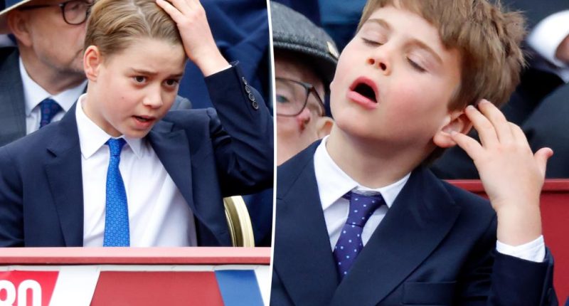 Watch Prince Louis mimic big brother Prince George during VE Day parade