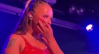 Watch as JoJo Siwa makes Chris Hughes blush with cute tribute as he proudly watches her perform in London