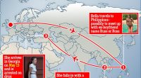 Who is 'Russ'? Mystery over man teenage Brit 'drugs mule' Bella Culley met in the Far East before she was 'caught smuggling cannabis' in Georgia