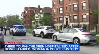 Woman charged after 3 young children stabbed on South Side, Chicago police say