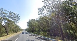 Police established a crime scene at a property on Nelson Bay Road at Salt Ash, NSW, after the discovery of a body on Saturday night